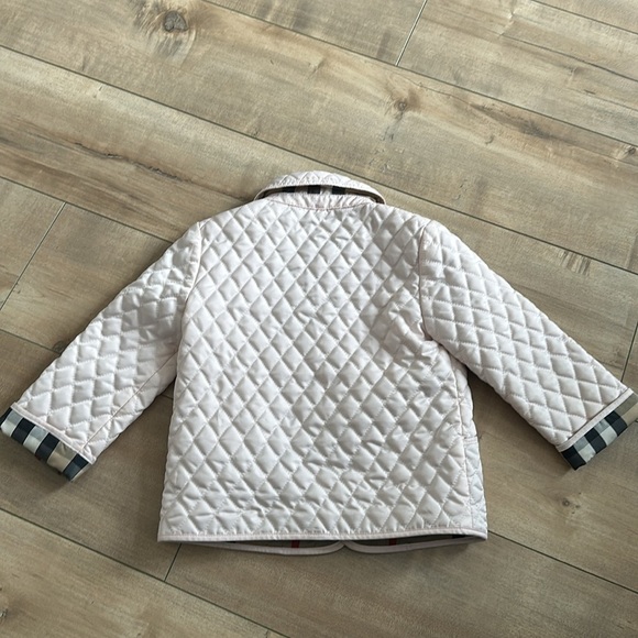 Authentic Burberry Toddler Girls Collin Quilted Pink Jacket Girls Sz 18M - Picture 6 of 12